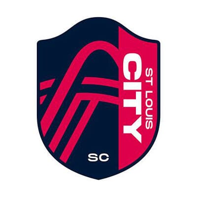 St. Louis City SC Team Bar Knit Scarf - Navy/Red