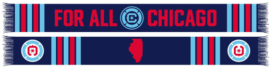 Chicago Fire FC For All Chicago State Scarf *LIMITED RELEASE*