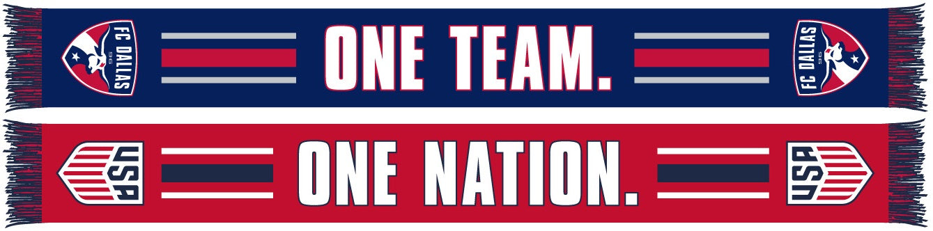 FC DALLAS SCARF- One Nation. One Team. (HD Woven)