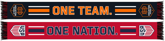 HOUSTON DYNAMO SCARF- One Nation. One Team. (HD Woven)
