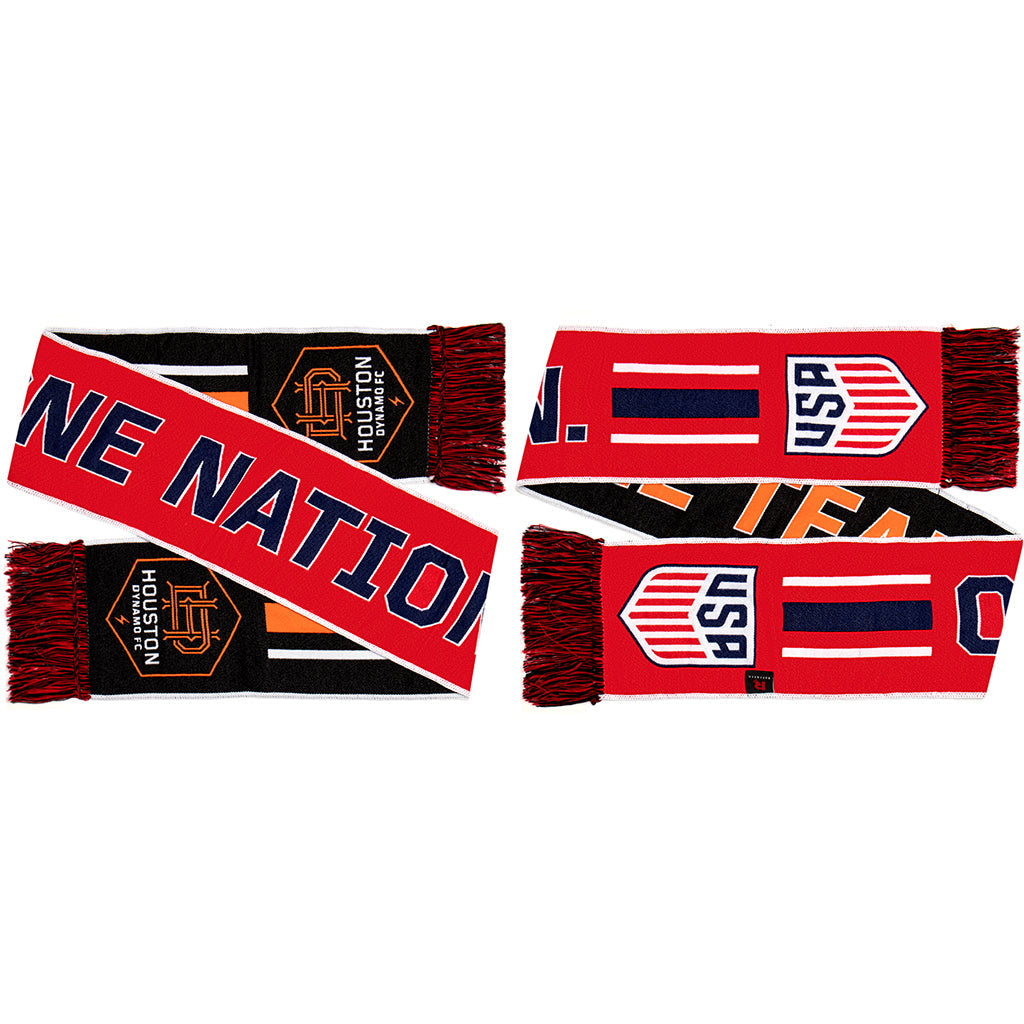 HOUSTON DYNAMO SCARF- One Nation. One Team. (HD Woven)