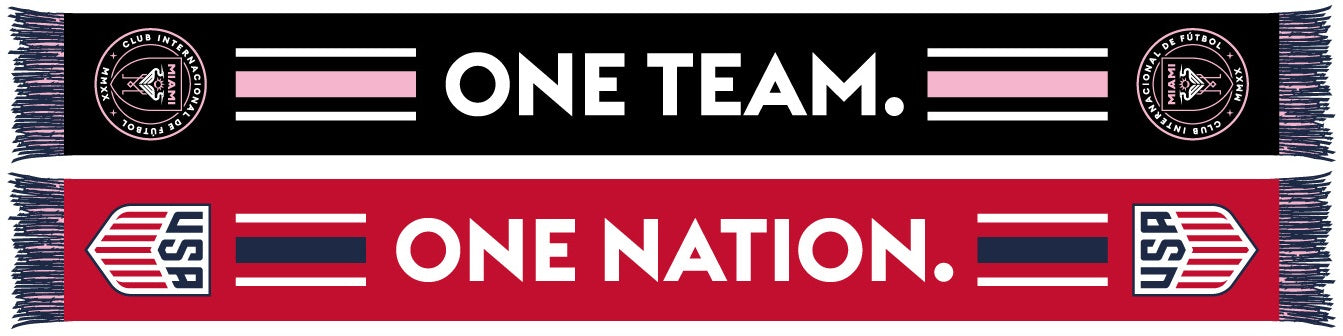 INTER MIAMI SCARF- One Nation. One Team. (Ultra Soft)