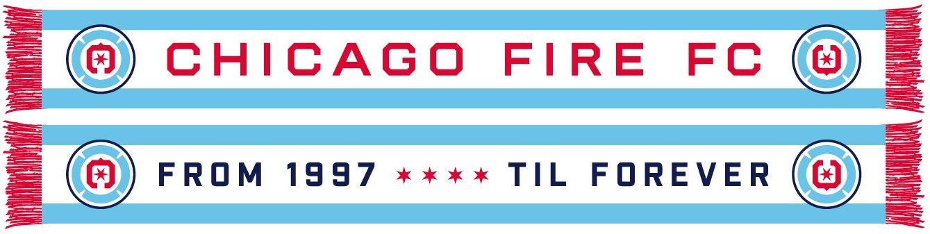 CHICAGO FIRE FC SCARF - From 1997 Til Forever (HD Knit)