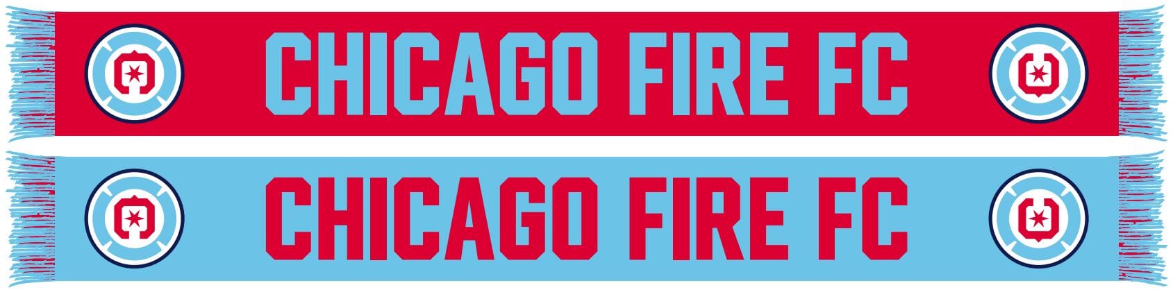 Chicago Fire Two Tone Scarf