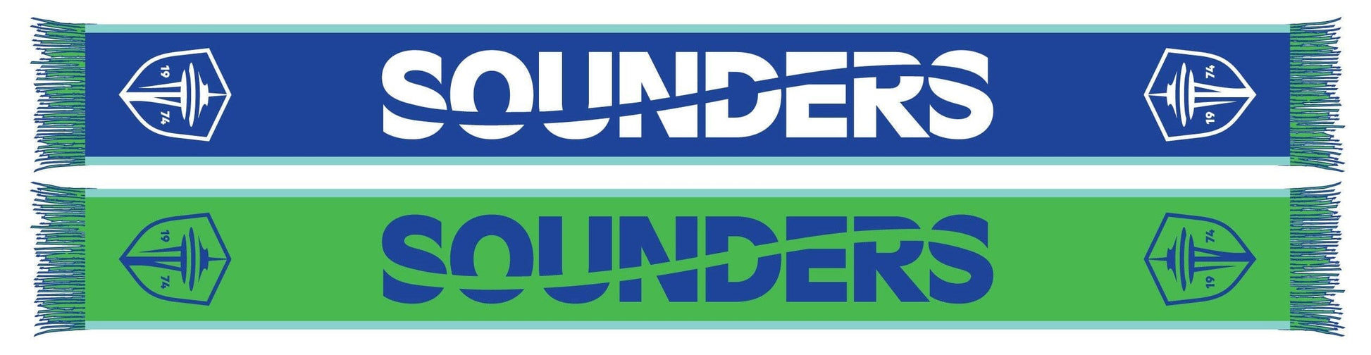 Seattle Sounders Green & Blue Traditional Knit Scarf - MLS