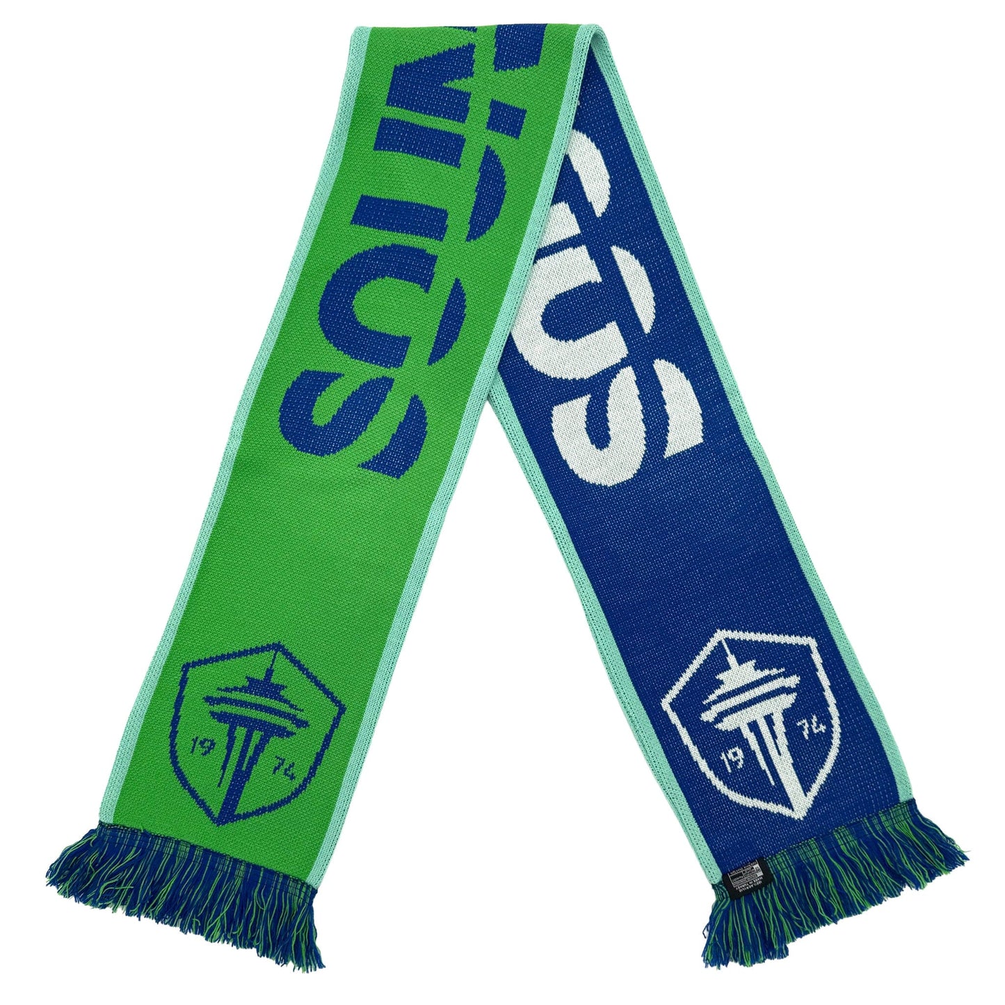 Seattle Sounders Green & Blue Traditional Knit Scarf - MLS