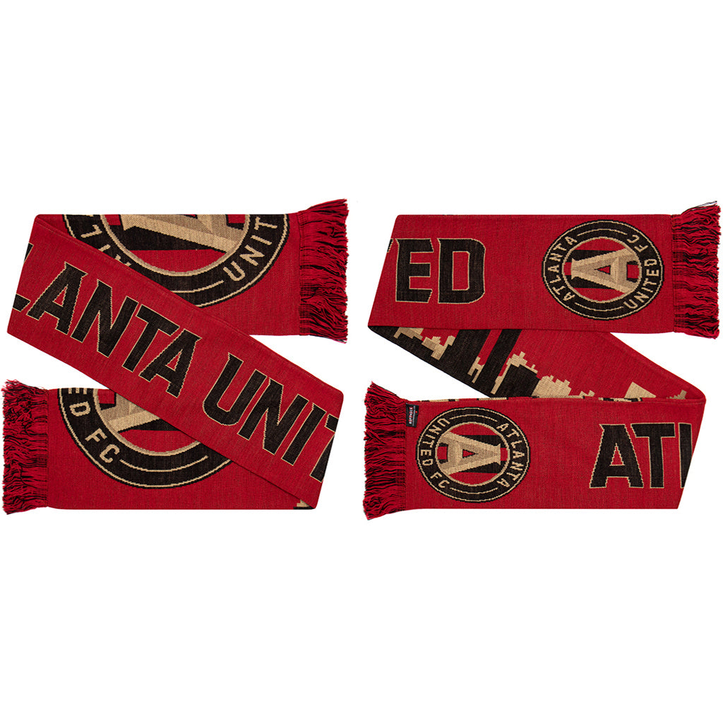 ATLANTA UNITED SCARF - Tri-Color Skyline (HD Knit)