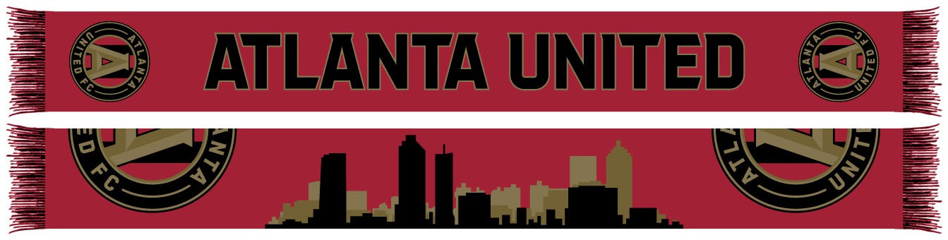 ATLANTA UNITED SCARF - Tri-Color Skyline (HD Knit)