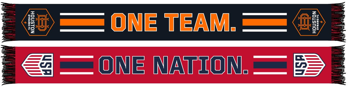 HOUSTON DYNAMO SCARF- One Nation. One Team. (HD Woven)