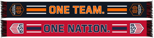 HOUSTON DYNAMO SCARF- One Nation. One Team. (HD Woven)