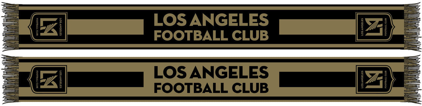 LAFC SCARF - Black and Gold Inverse