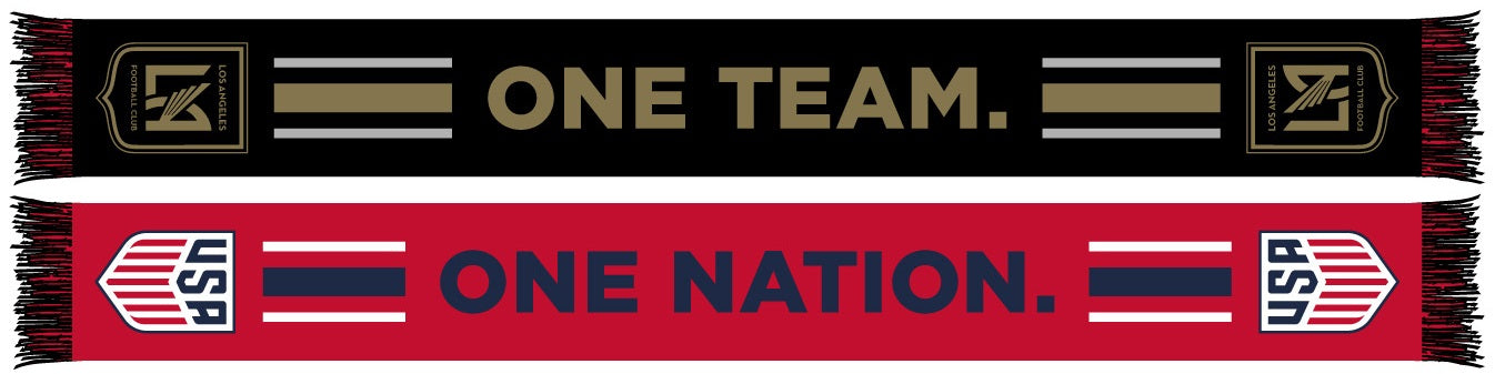 LAFC SCARF- One Nation. One Team. (HD Woven)