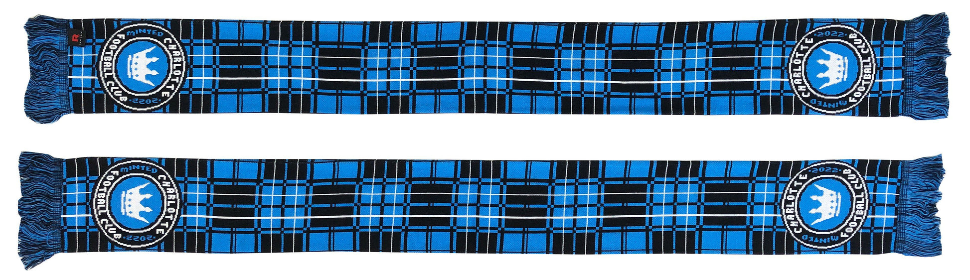 Charlotte FC Scarf Tartan design both sides