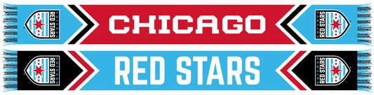 CHICAGO RED STARS SCARF- Chevrons (HD Knit)
