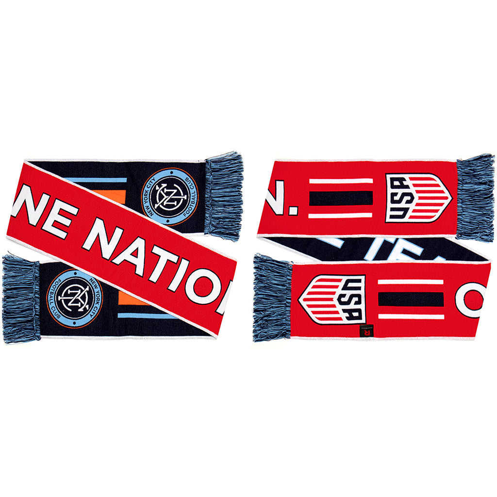 NYCFC SCARF- One Nation. One Team. (HD Woven)
