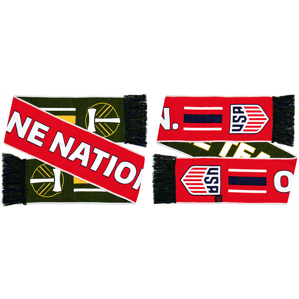 PORTLAND TIMBERS SCARF- One Nation. One Team. (HD Woven)