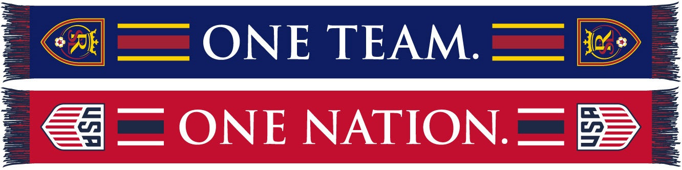 REAL SALT LAKE SCARF - One Nation. One Team. (HD Woven)