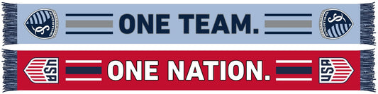SPORTING KANSAS CITY SCARF - One Nation. One Team. (HD Woven)