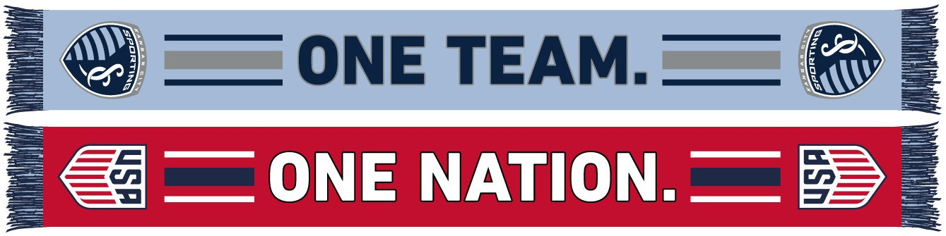 SPORTING KANSAS CITY SCARF - One Nation. One Team. (HD Woven)