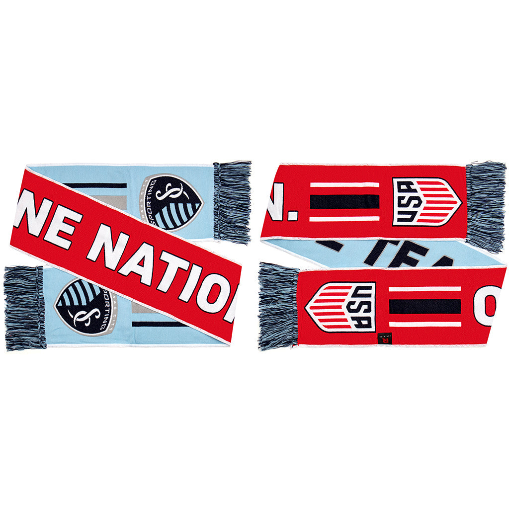 SPORTING KANSAS CITY SCARF - One Nation. One Team. (HD Woven)
